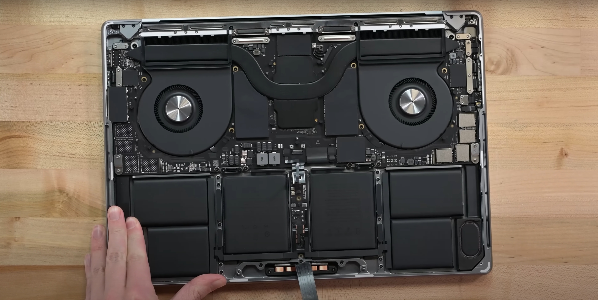 MacBook cover removed