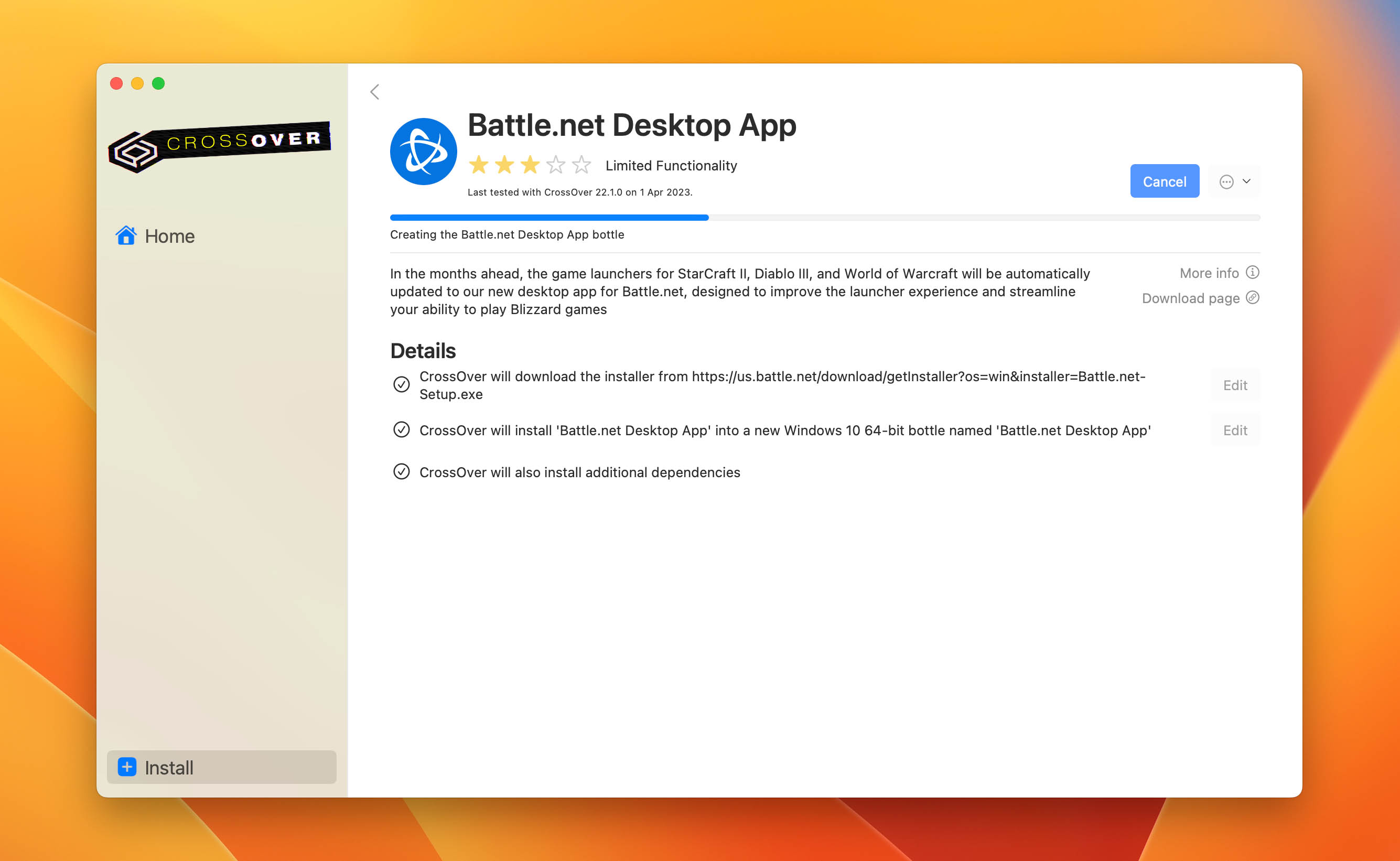 Battle.net Desktop App installation Process
