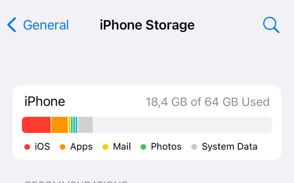 manage iPhone storage to get more space without icloud