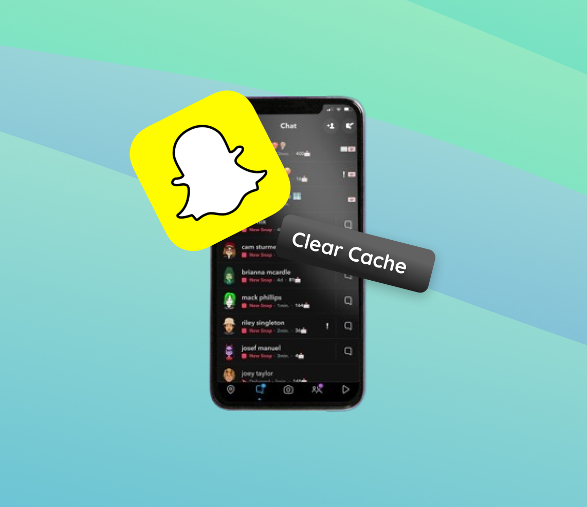 clear snapchat cache on iphone