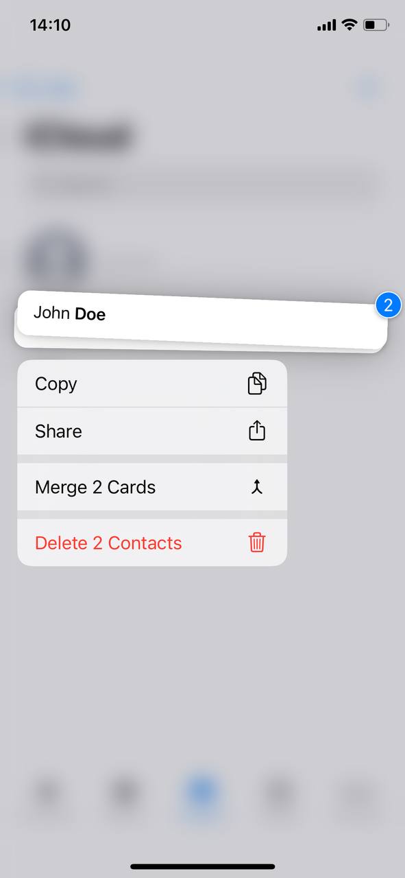 delete multiple contacts