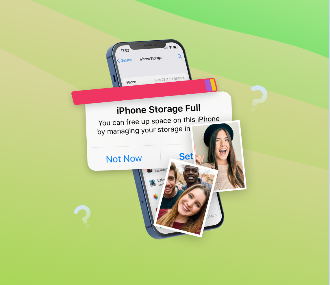 deleted photos but storage still full iphone