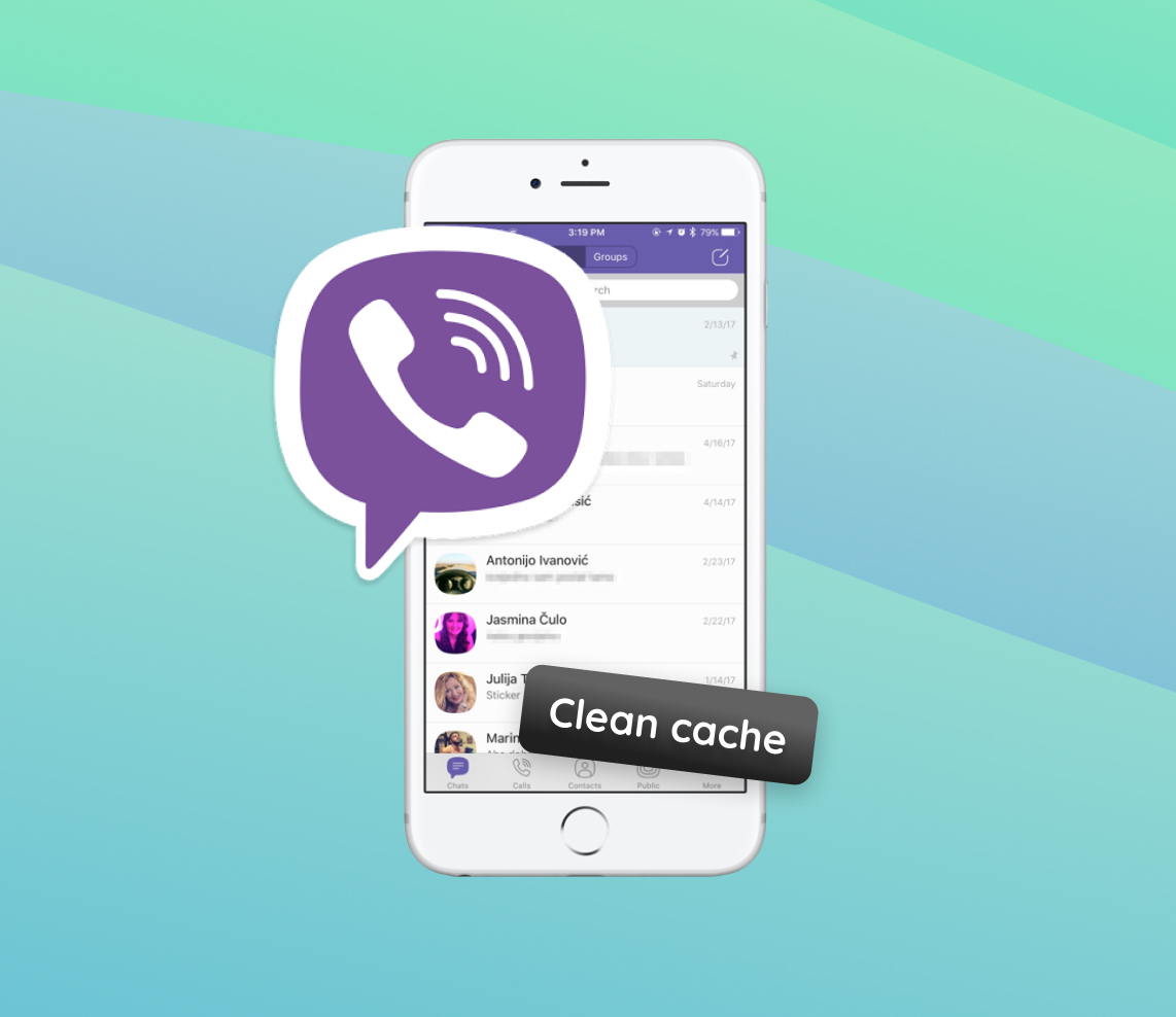 clear viber cache on iphone