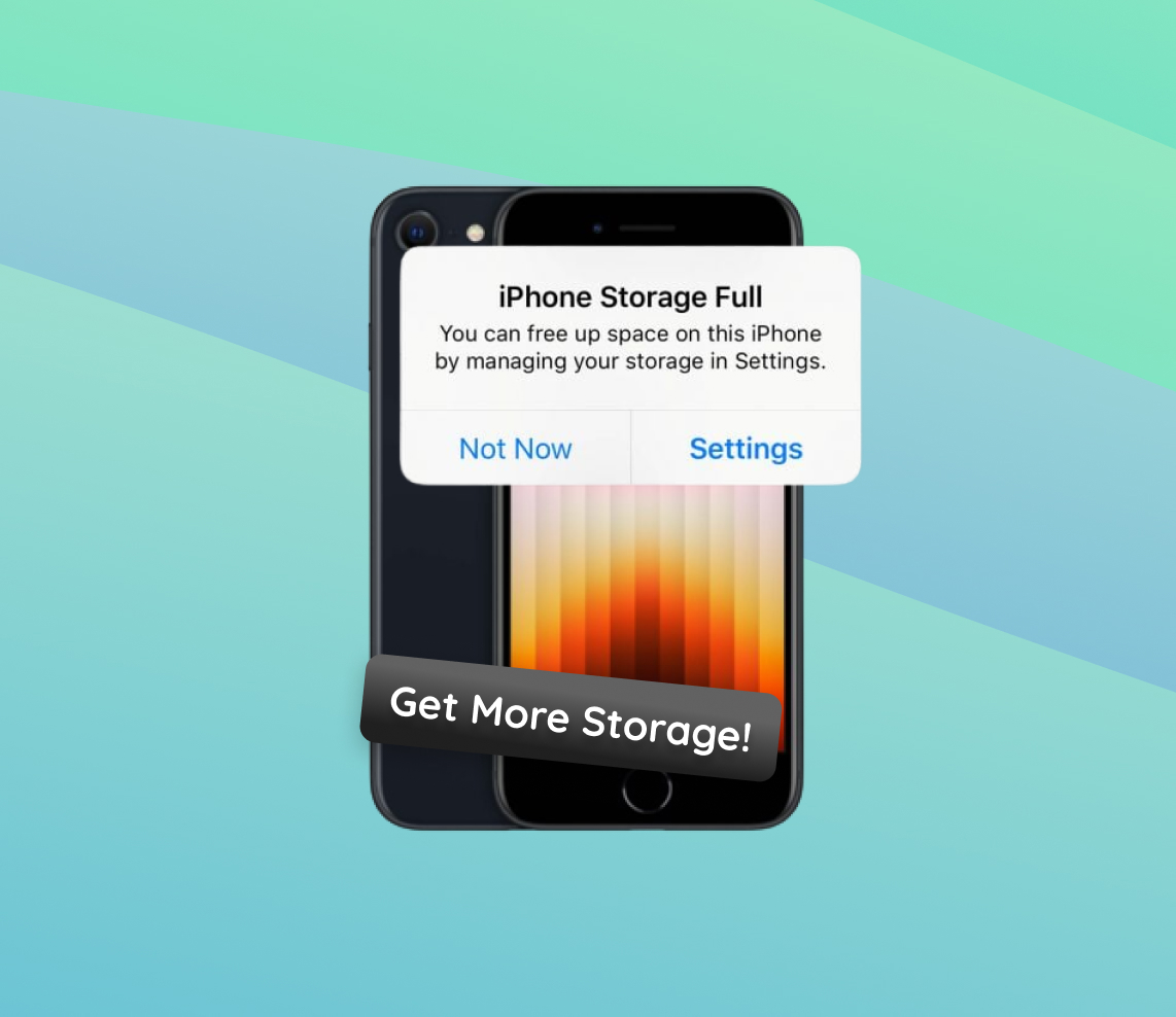 get more storage on iphone se
