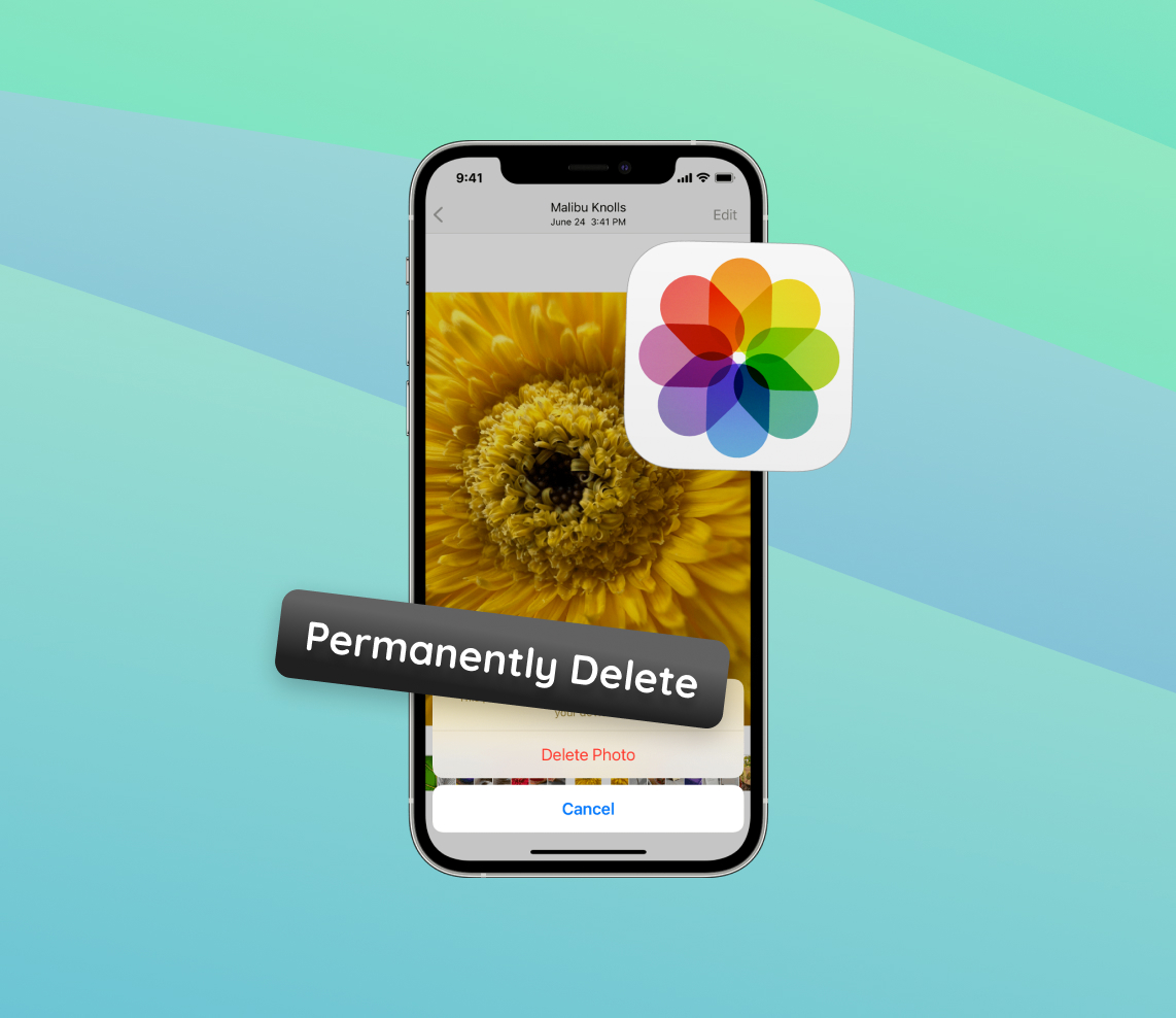 permanently delete photos from iphone