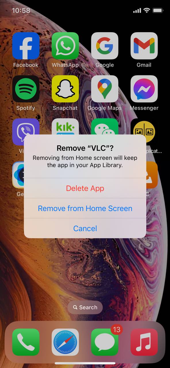 delete app to clean it's cache