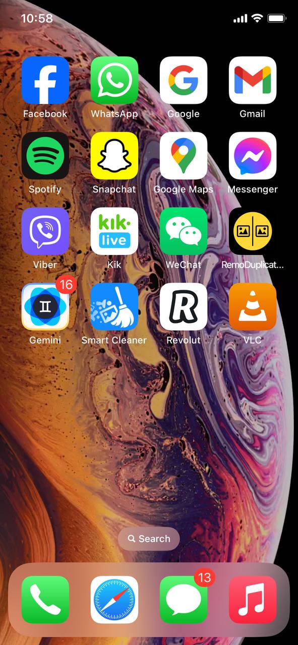 find vlc app on home screen