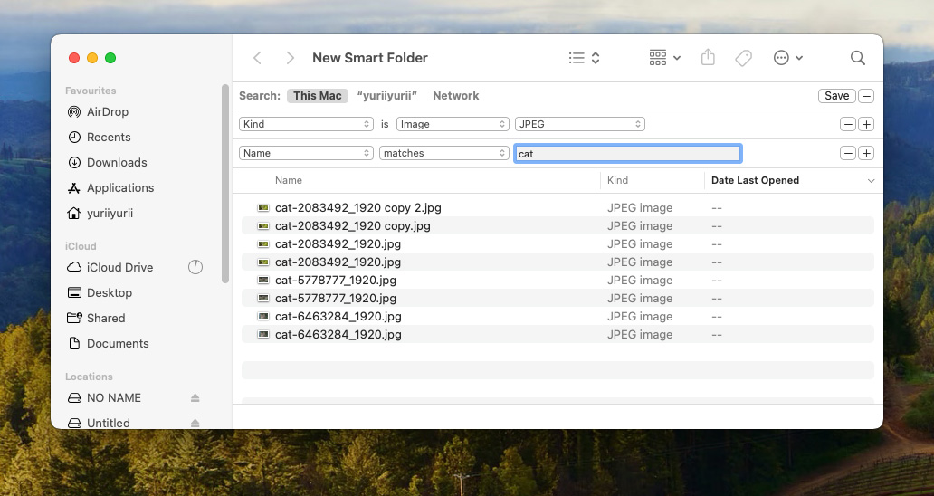 manually search for duplicates using smart folder