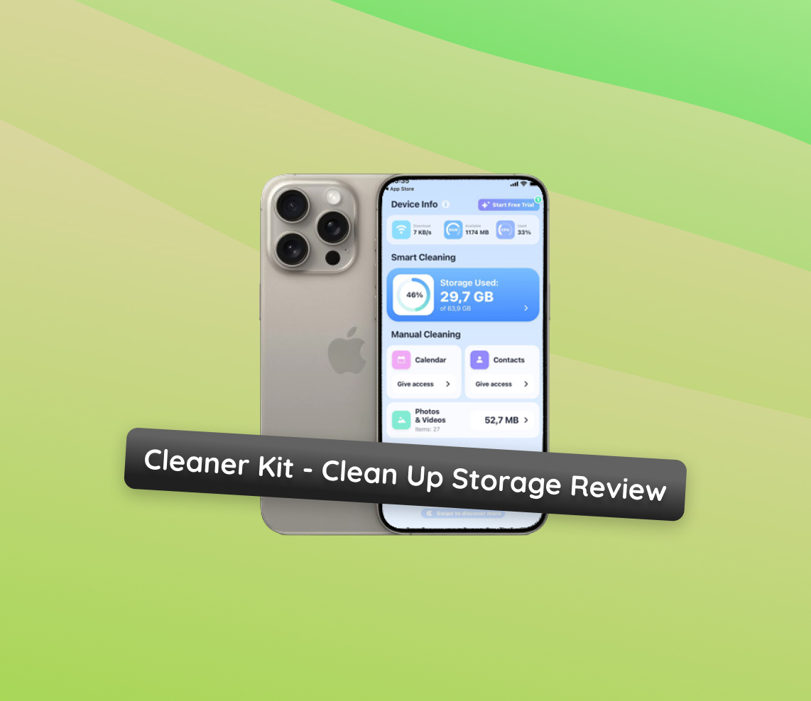 cleaner kit - clean up storage review