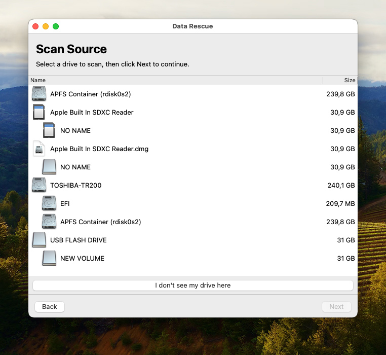 Data Rescue for Mac