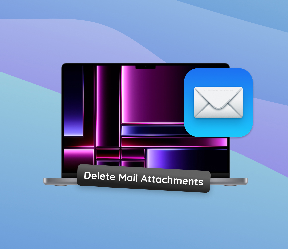 delete mail attachments on mac