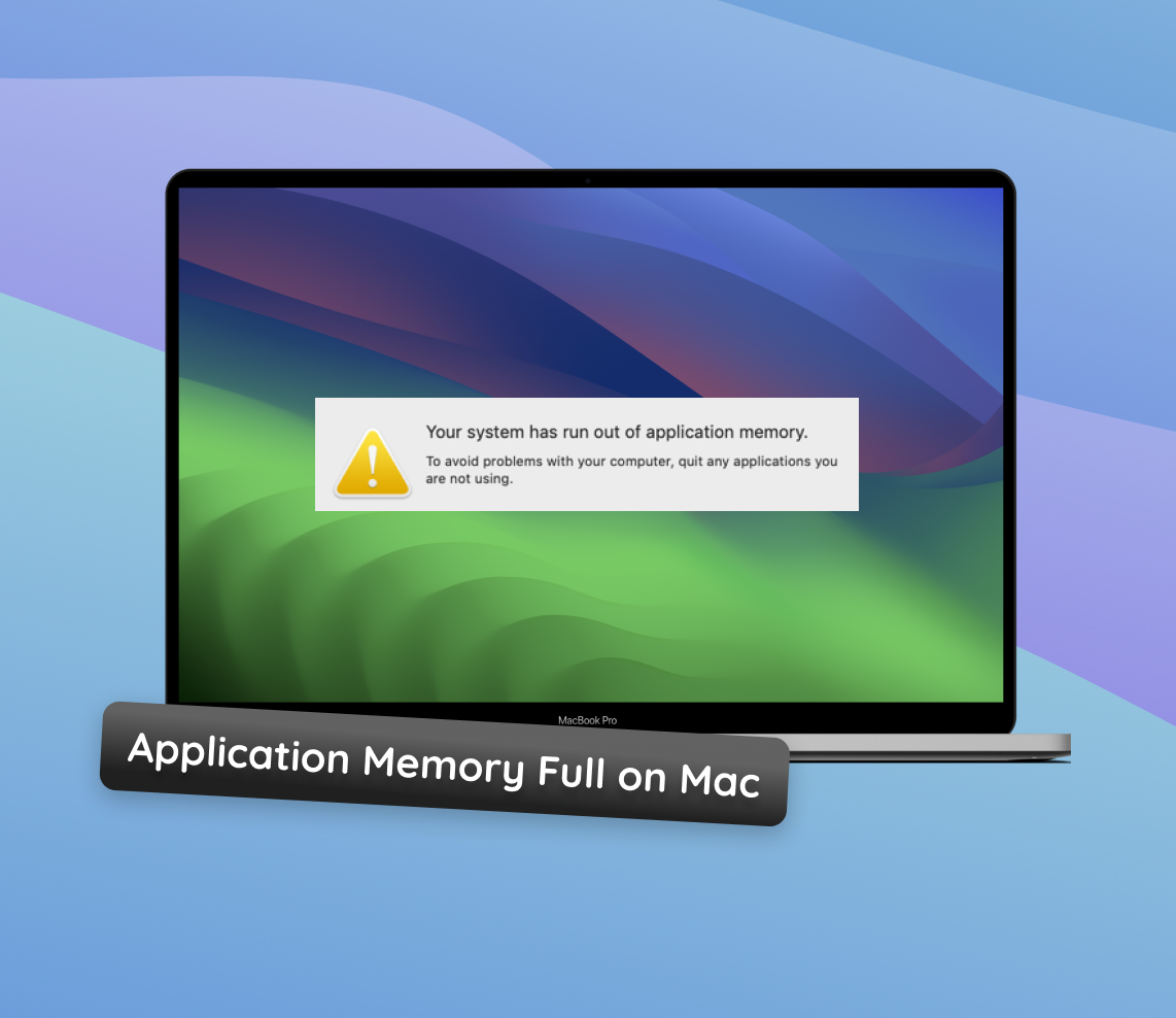 Application Memory Full on Mac